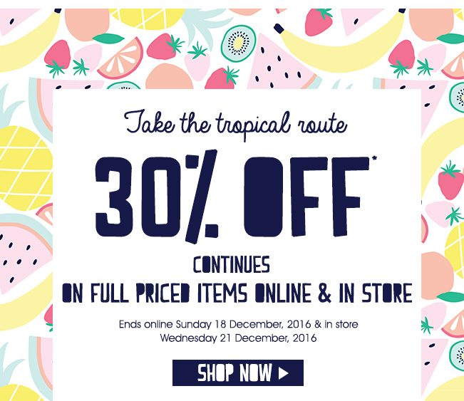 Go bananas with 30% off ??