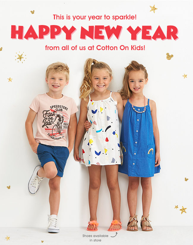 Happy New Year from us at Cotton On Kids!