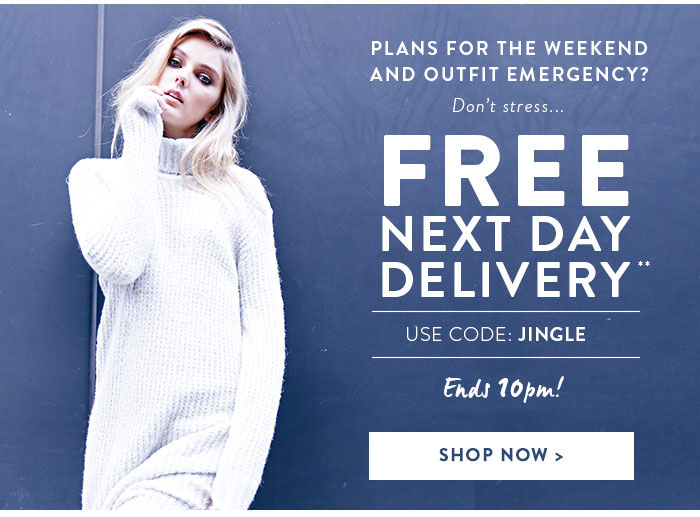 Free Next Day Delivery Extended Until 10pm!