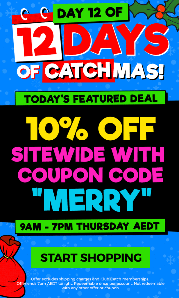 12 Days of CATCHmas: FINAL DAY – Get 10% OFF SITEWIDE