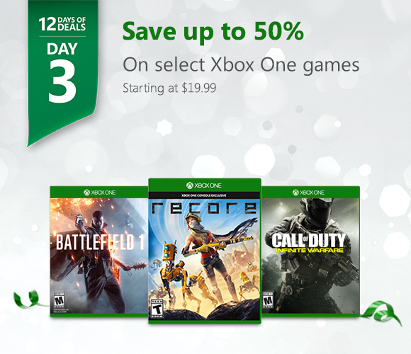 Day 3: Save up to 50% on select Xbox One games