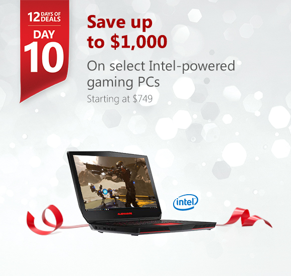 Day 10: Up to $1,000 off select gaming PCs