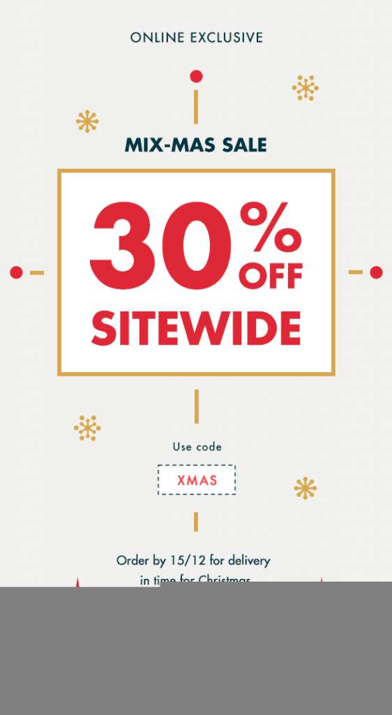 MIX-MAS IS BACK – 30% off sitewide!