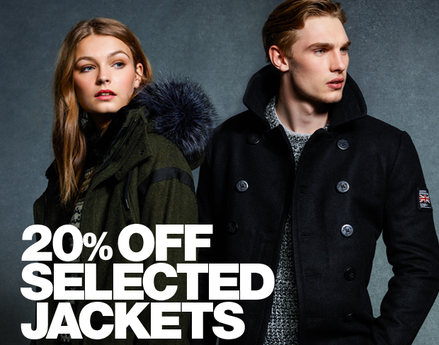 This Weekend – 20% Off Mens & Womens Jackets