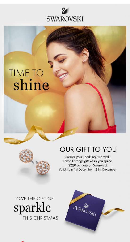 A sparkling new Swarovski gift with purchase, $18 L’Occitane baubles full of goodies, and more!