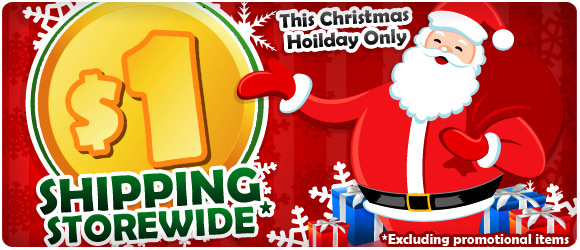 $1 Shipping Storewide – This Christmas Holiday Only