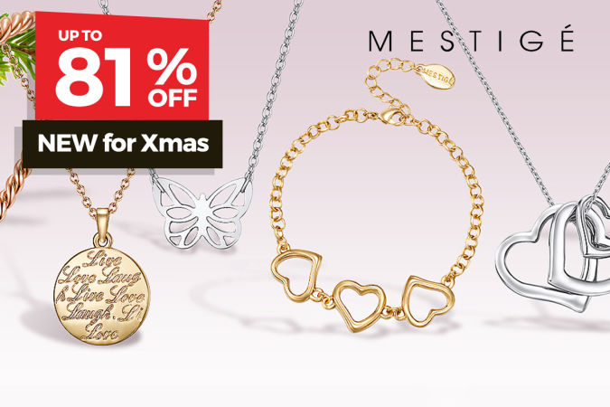 NEW Mestige Jewellery for Xmas – up to 81% OFF | Big Brand Footwear SALE | Mattress Protectors up to 65% OFF