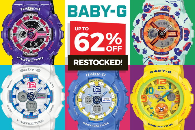 Get them a Baby-G Watch – up to 62% OFF | NEW! Under Armour Activewear | Kardashian Kollection Bags ALL $24.99