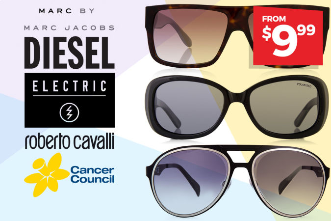 Sunnies FROM $9.99 – Brands worth wrapping | NEW! Sports Tees & Shorts