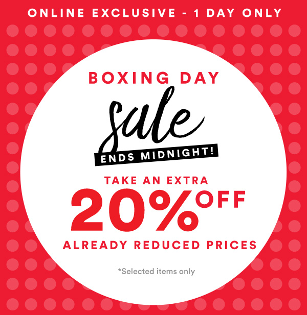 SALE ON SALE! EXTRA 20% OFF already reduced prices