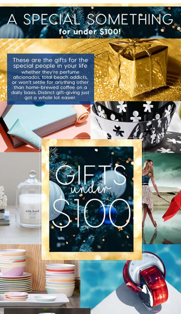 Spoil someone you love, with Christmas gifts under $100