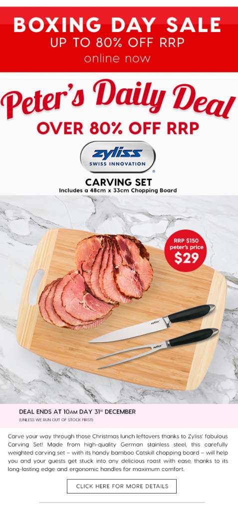 80% off Zyliss Carving Set