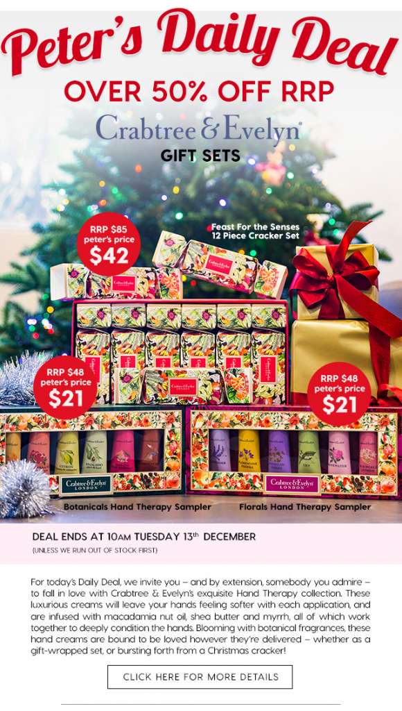 Over 50% off Crabtree & Evelyn Gift Sets