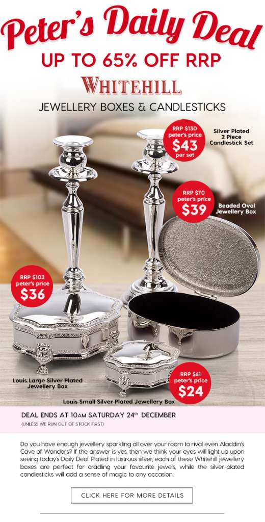 Up to 65% off Whitehill Jewellery Boxes & Candlesticks