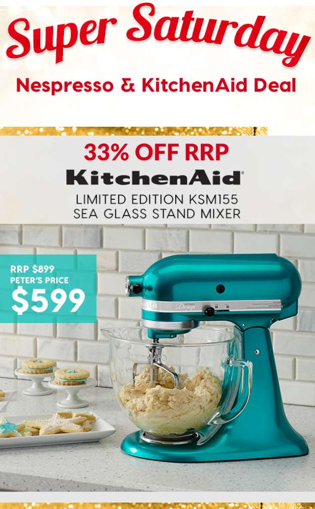 25% – 33% off Nespresso & KitchenAid