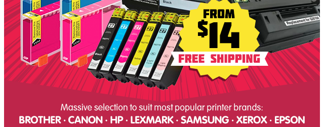 1000+ Ink & Toner Bargains – Stock up & Save!