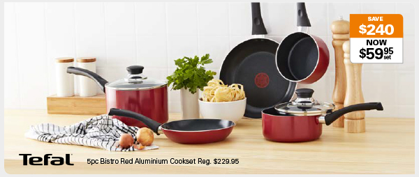 48hr Online Offer Only – Telfal Cookset Now $59.95 // Was $229.95