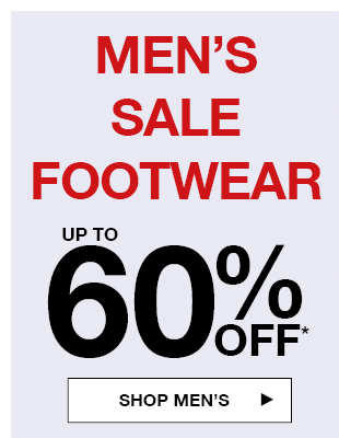 RED HOT! Up to 60% off footwear