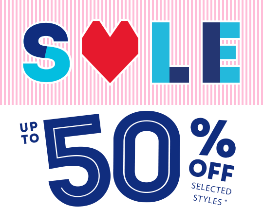 Sale is now on! Save up to 50% Off