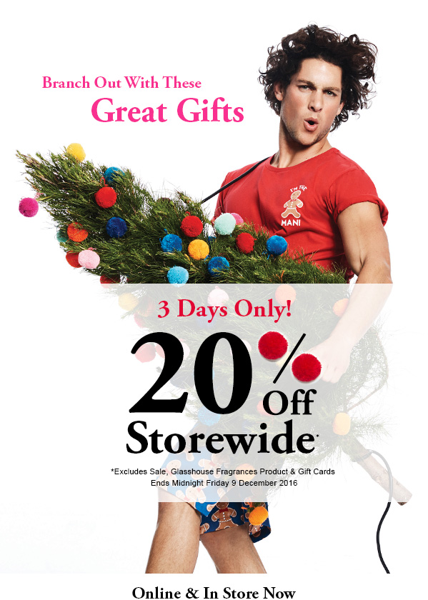 3 Days Only 20% Off Storewide, Shop for Gifts Now