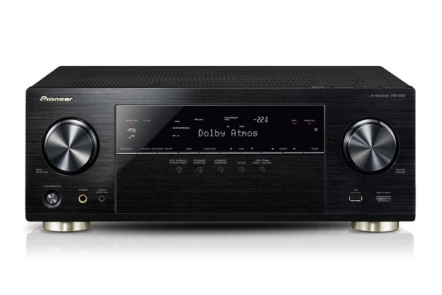 Pioneer 7.2 Channel AV Receiver with Dolby Atmos, 4K Upscaling, Wi-Fi and Bluetooth (VSX930)