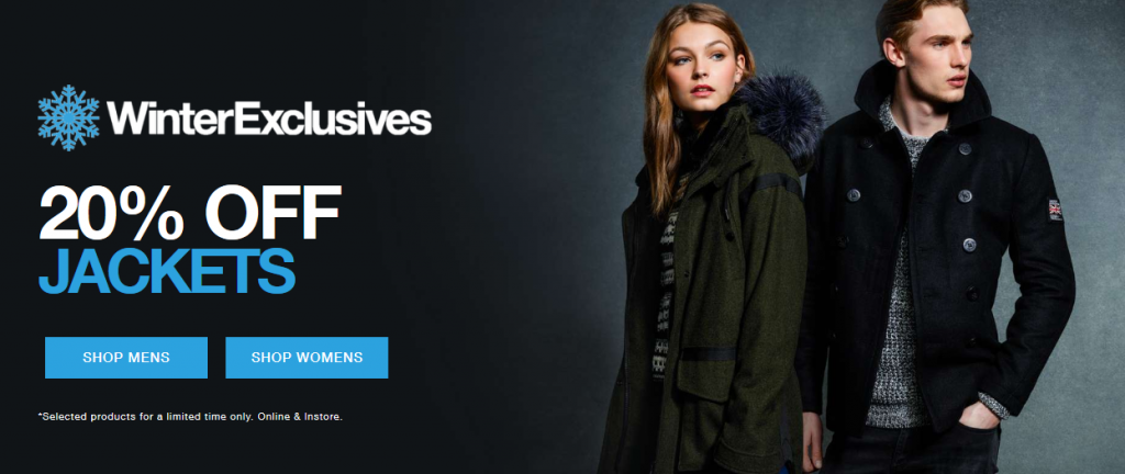 Wrap up warm with 20% off jackets