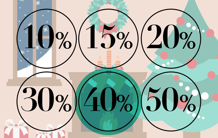 Discover Your Merry Mystery Code!10%, 15%, 20%, 30%, 40%,or 50%