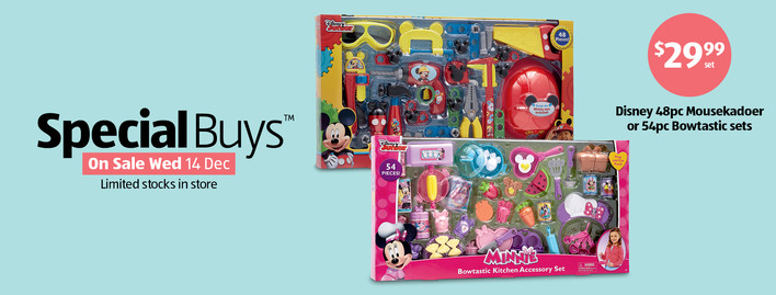 Kids Toys, Beachwear, Sleepwear and Books – Special Buys on sale Wed 14 December