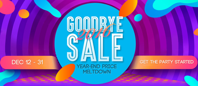 GOODBYE 2016 Sale: Prices Melt Faster than Snow on Fire!