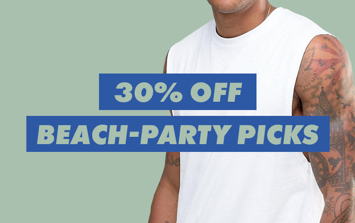 30% off beach party picks