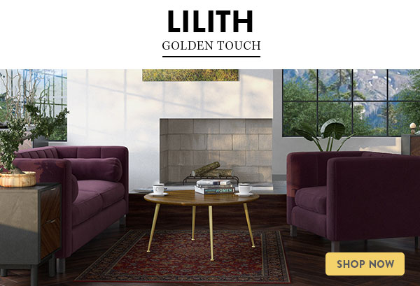 The Coffee Table with a Golden Touch & Enjoy Free Shipping Site Wide