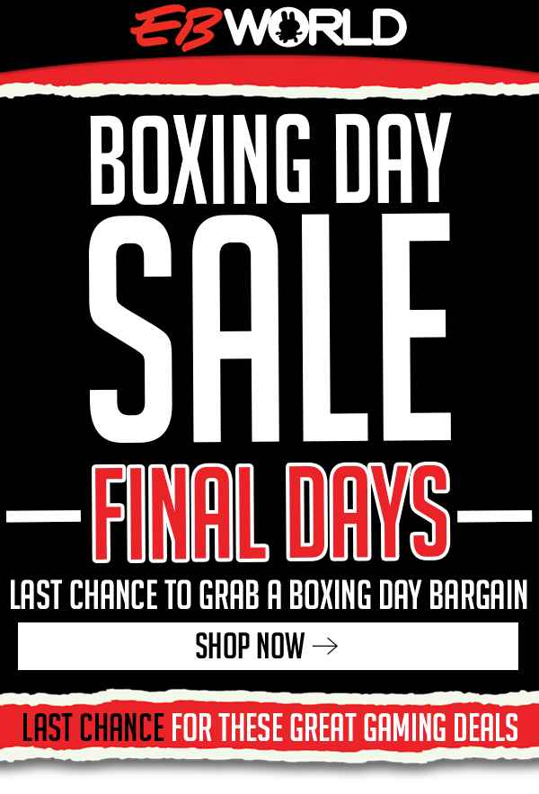 Final days – shop EB Games Boxing Day while it lasts!