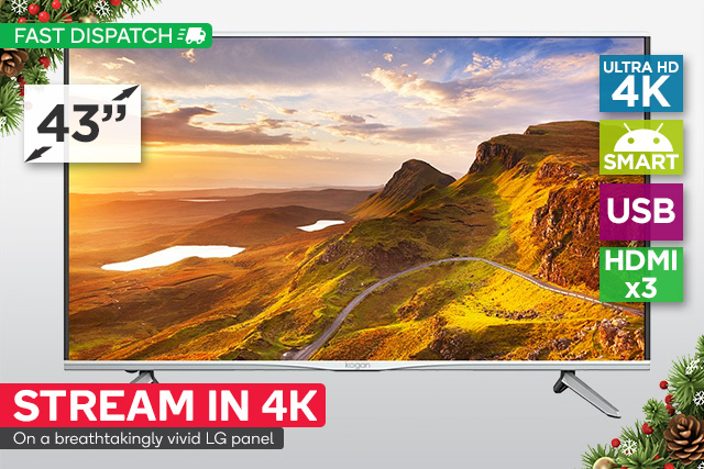 Kogan 43” 4K Smart TV with LG Panel $439 (Was $489)