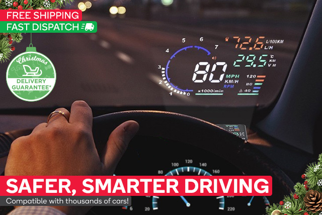 Car Head Up Displays From $65 – Over 1300 SOLD!