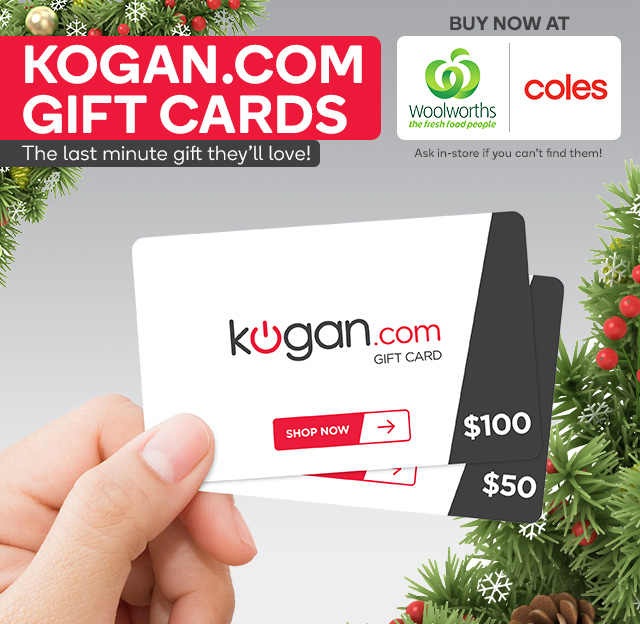 NEW: Kogan.com Gift Cards @ Woolworths & Coles Supermarkets!