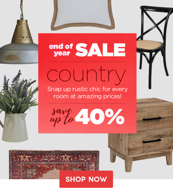 French country furniture up to 40% off