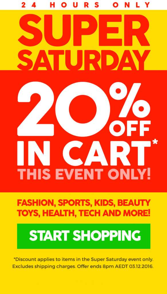 Super Saturday PRE-LAUNCH! Get 20% OFF this event only – 24-HOUR OFFER!