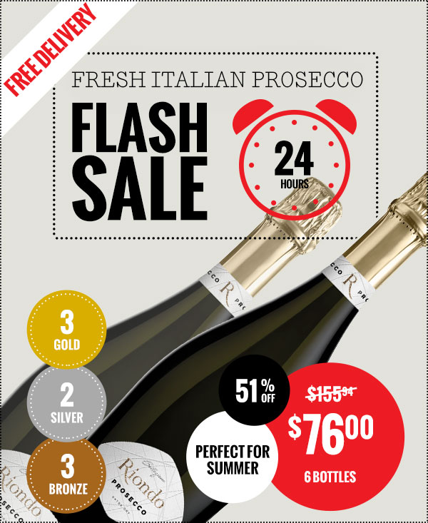 Get Gold Medal Italian Prosecco, Just $12.67!