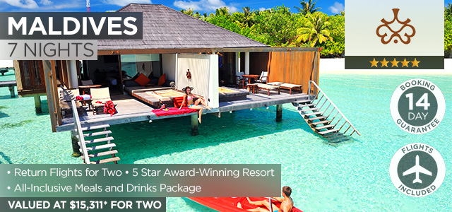 All-Inclusive Maldives Getaway with Flights from $5749pp Twin Share!