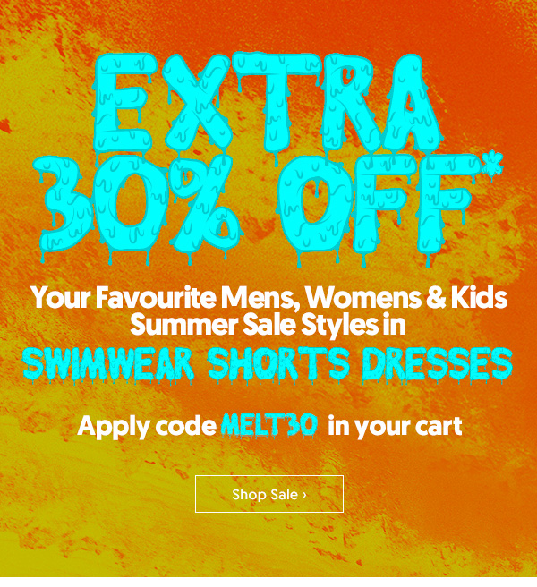 Chill Out! Extra 30% Off Swim, Shorts & Dresses