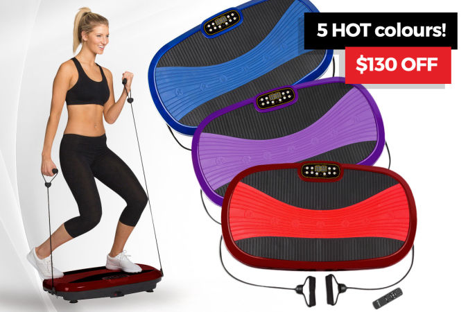 $130 OFF Vibration Exercise Platform Machines + New Fitness Accessories Just IN!