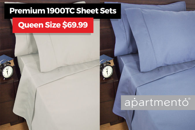 Apartmento 1900TC Sheet Sets – Queen $69.99!