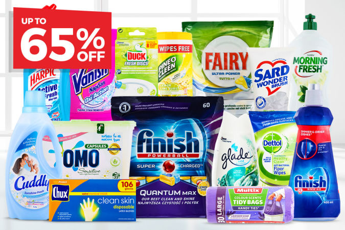 Mega Cleaning & Laundry Sale – Up To 65% Off The Biggest Brands!