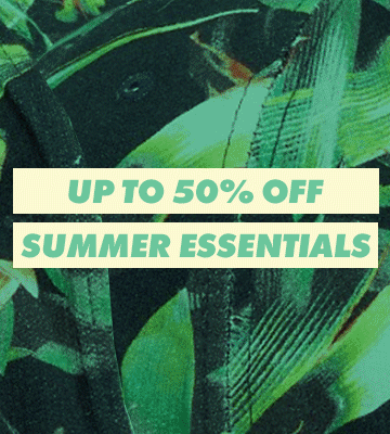 Up to 50% off summer essentials
