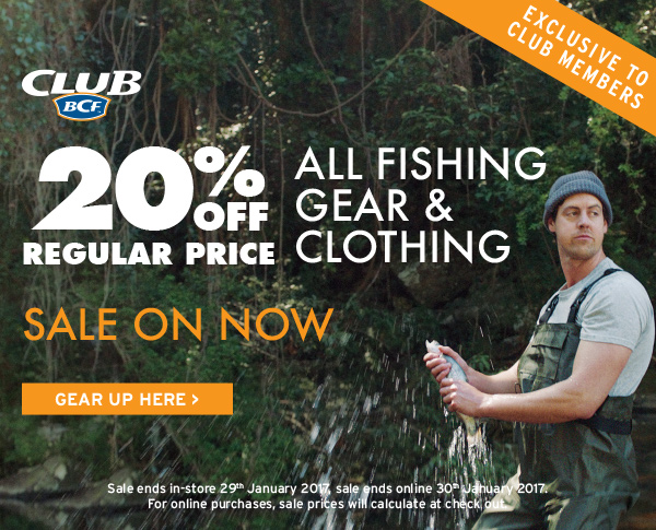 Exclusive Club Member Fishing Sale 20%