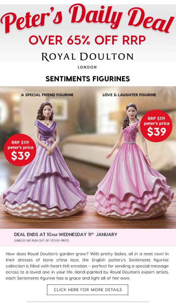 Over 65% off Royal Doulton Sentiments Figurines