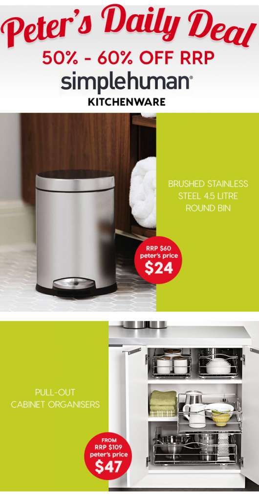 50% – 60% off Simplehuman Kitchenware