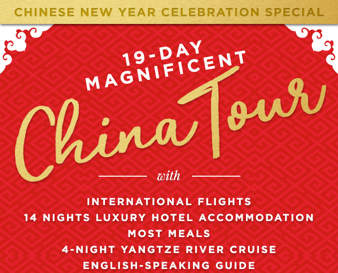 Chinese New Year Special – 19 Day China Tour Including Flights!