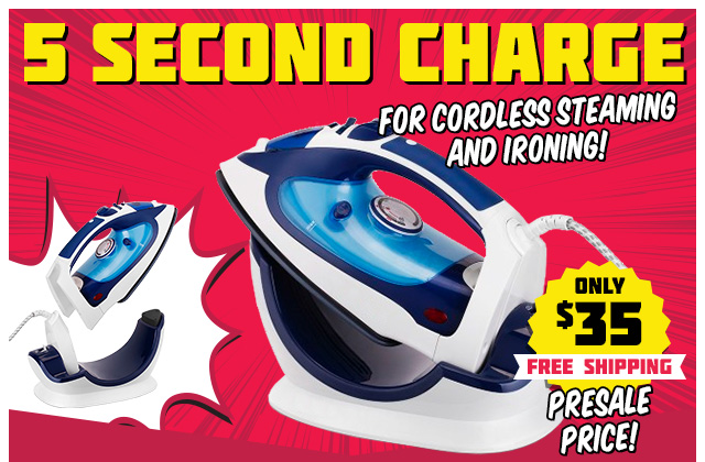 2200W Cordless Iron – Presale Price $35 | Back to School Bargains!