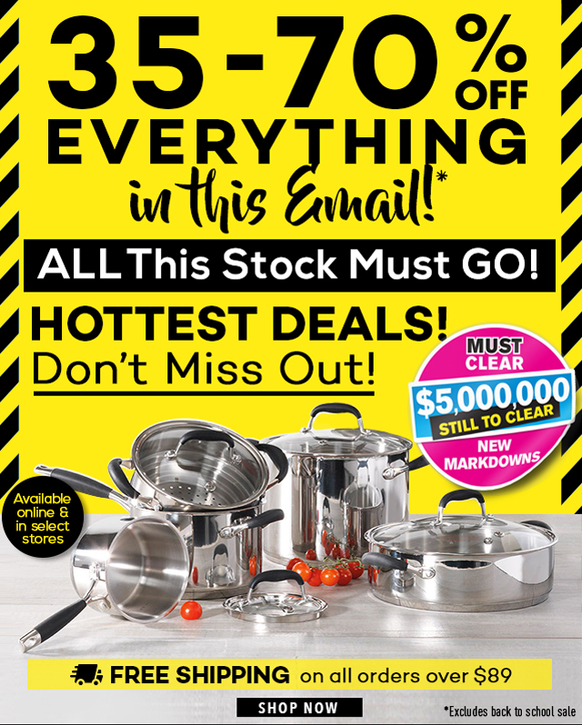 $10 Million Clearance Sale Hottest Deals | Up to 70% off!